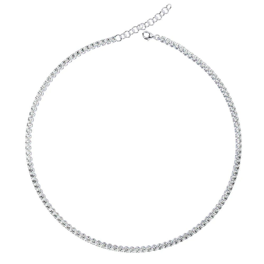 DIAMOND TENNIS NECKLACE + BRACELET FREE