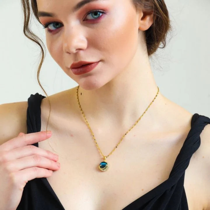 14 K Gold Plated Sky Necklace