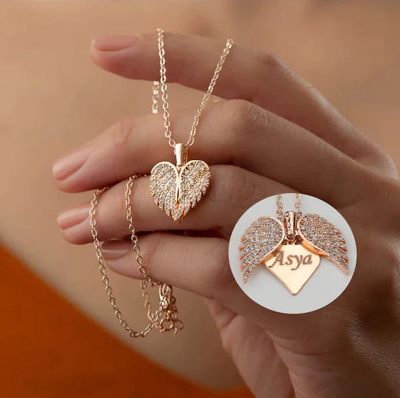 14 K Gold Plated Customizable Heart Necklace